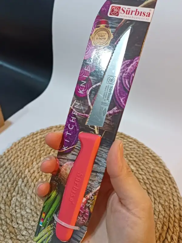 Sürbisa 61004 Sebze Bıçağı Narçiceği Lz1 Koli (12 adet Tırtıklı )