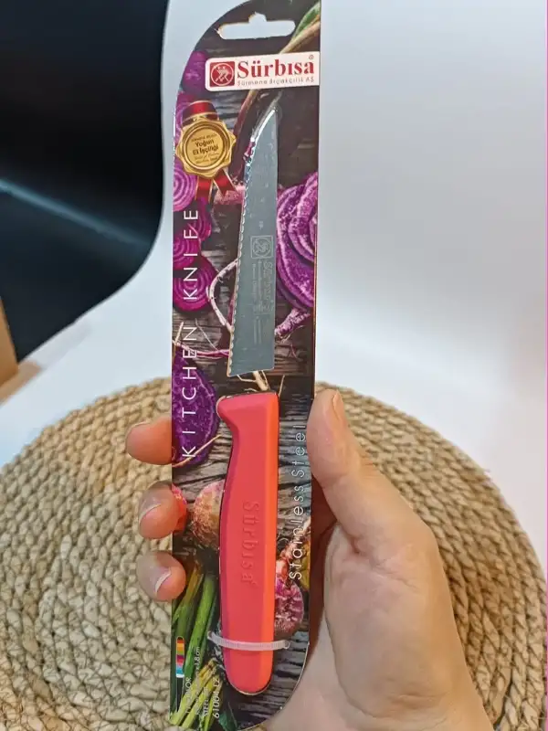 Sürbisa 61004 Sebze Bıçağı Narçiceği Lz1 Koli (12 adet Tırtıklı )