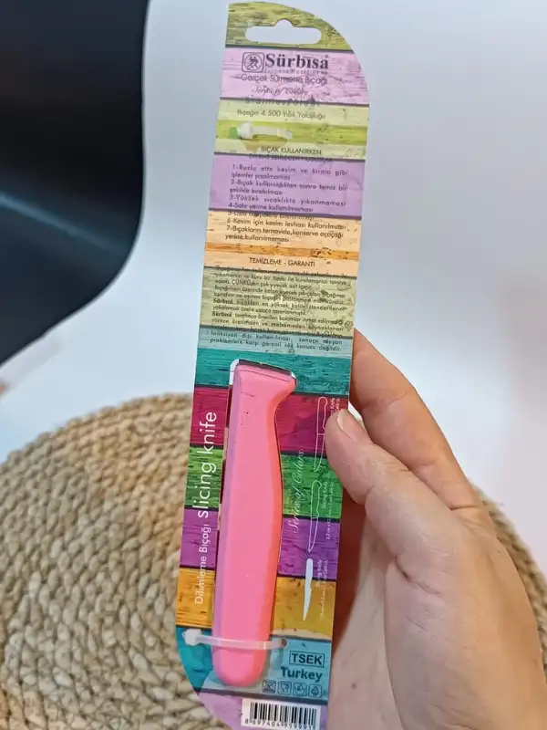 Sürbisa 61004 Sebze Bıçağı Pembe Lz1 Koli (12 adet Tırtıklı )