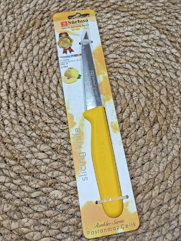 Sürbisa 61004 Sebze Bıçağı Sarı 1 Koli (12 adet)
