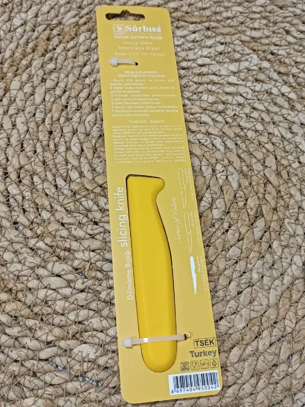 Sürbisa 61004 Sebze Bıçağı Sarı 1 Koli (12 adet)
