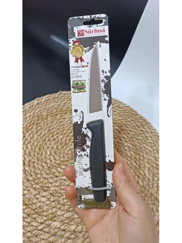 Sürbisa 61004 Sebze Bıçağı Siyah 1 Koli (12 adet)