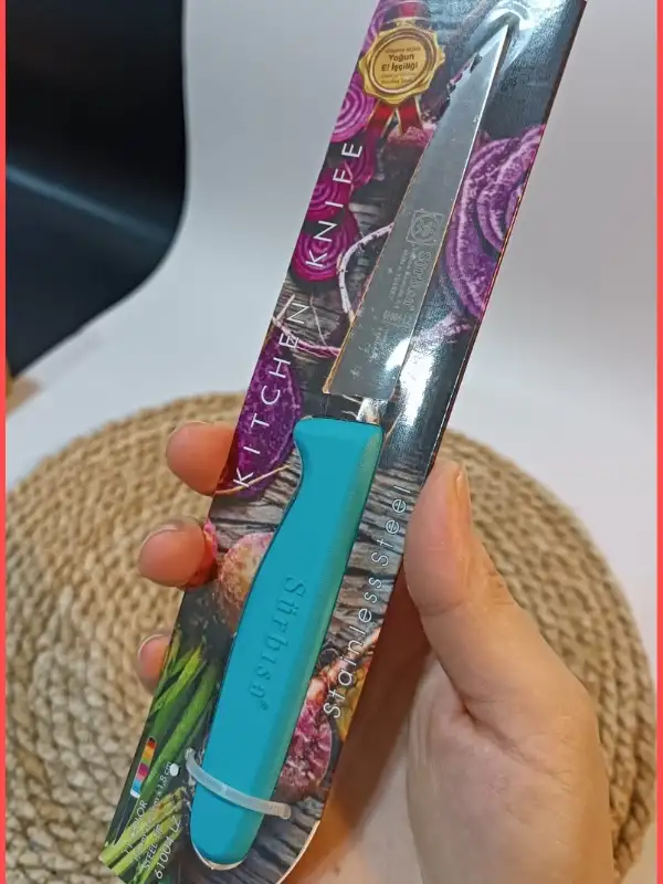 Sürbisa 61004 Sebze Bıçağı Turkuaz Lz1 Koli (12 adet Tırtıklı )