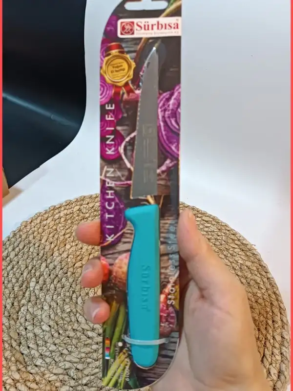 Sürbisa 61004 Sebze Bıçağı Turkuaz Lz1 Koli (12 adet Tırtıklı )