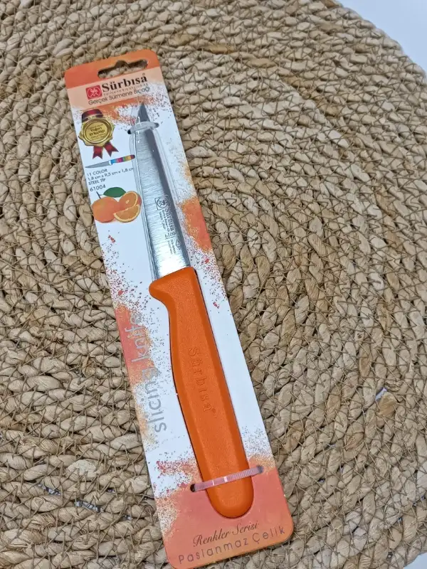 Sürbisa 61004 Sebze Bıçağı Turuncu 1 Koli (12 adet)