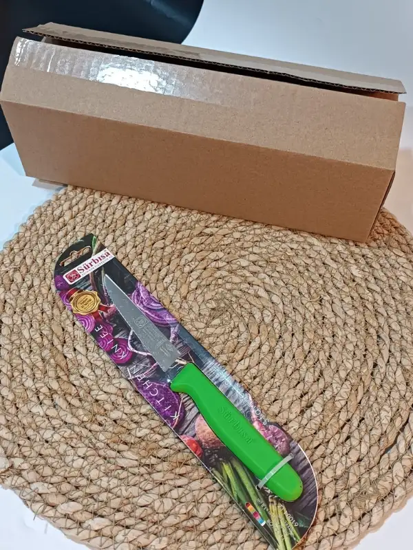 Sürbisa 61004 Sebze Bıçağı Yeşil Lz1 Koli (12 adet Tırtıklı )