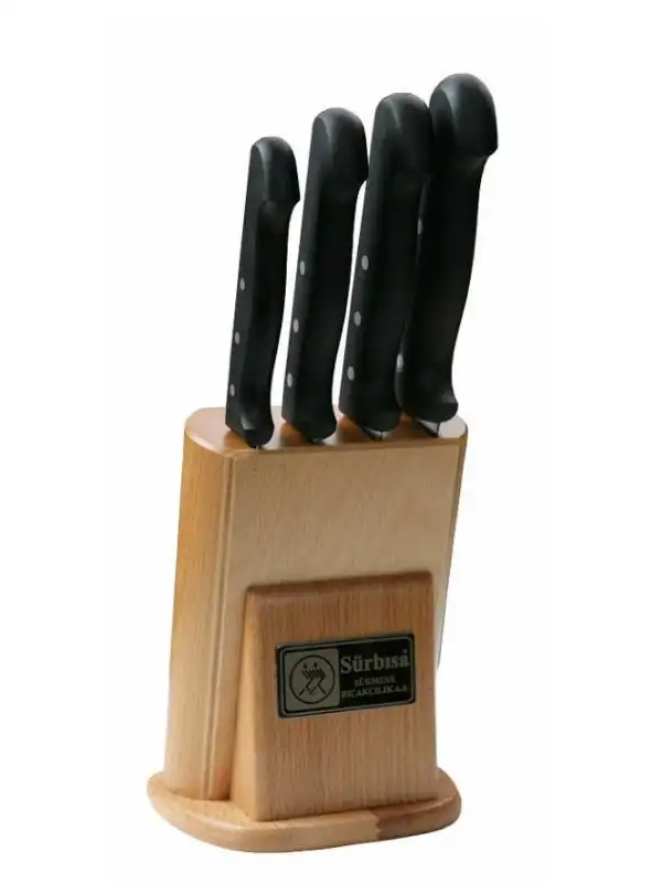 Sürbisa 61502-N Naturel Ahşaplı Mutfak Seti Pimli Sap