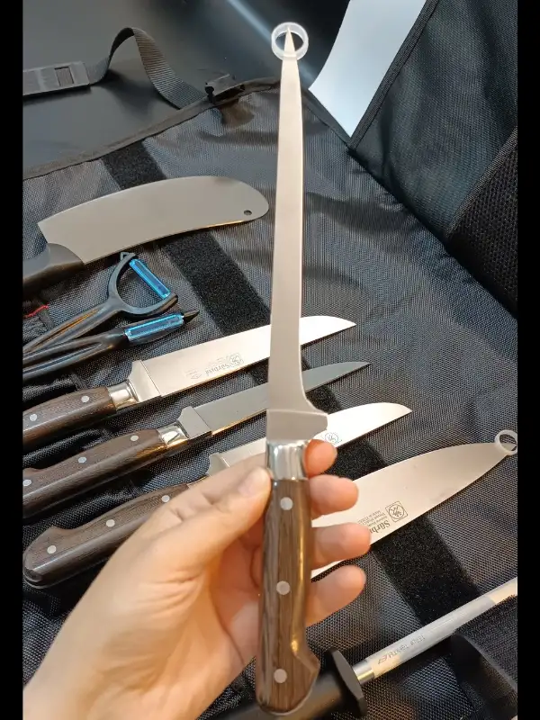 Sürbisa Çantalı Aşçı Gastronomi Handmade Bıçak Seti 9lu Set