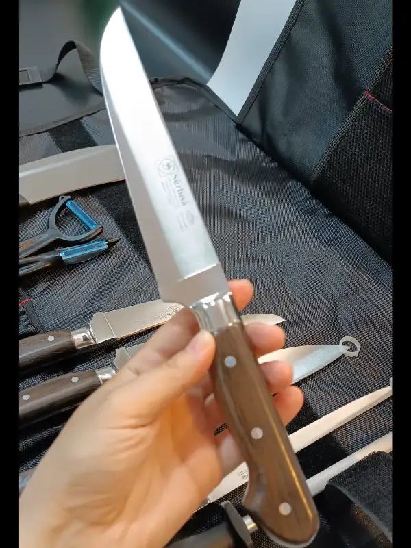 Sürbisa Çantalı Aşçı Gastronomi Handmade Bıçak Seti 9lu Set