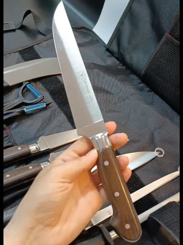 Sürbisa Çantalı Aşçı Gastronomi Handmade Bıçak Seti 9lu Set