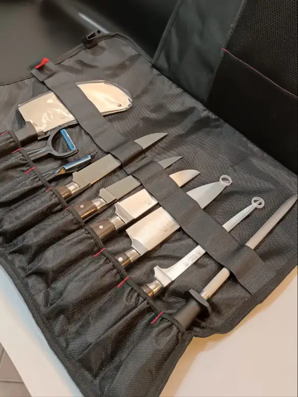 Sürbisa Çantalı Aşçı Gastronomi Handmade Bıçak Seti 9lu Set