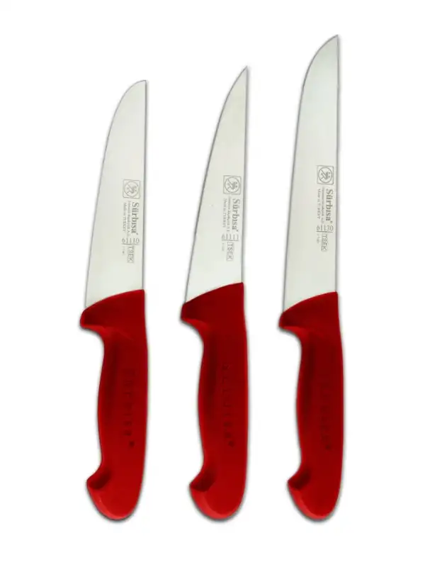 Sürbisa Kasap Seti (3lü Pimsiz Kırmızı) 61110-111-130