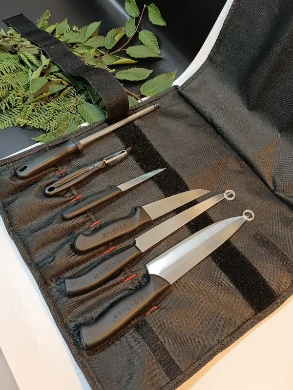 Sürbisa Kılıflı Sürmene Şef Bıçakları Seti Et, Ekmek, Sebze, Mutfak, İlk Şeflik Seti Hadnmade