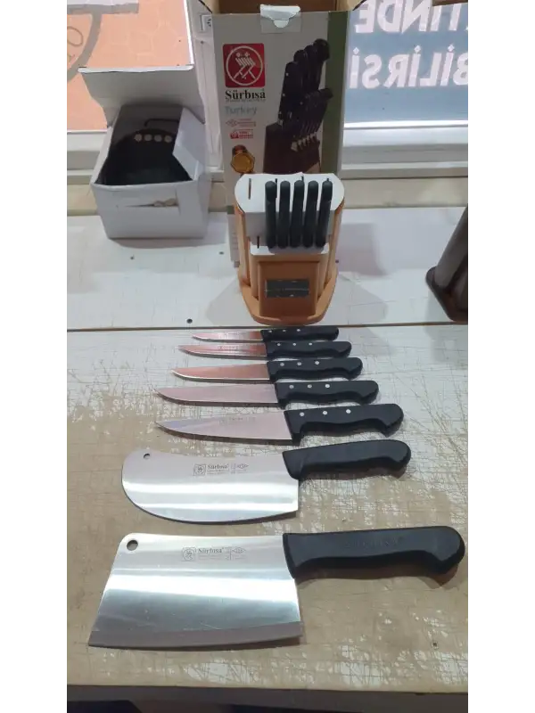 Sürbisa Mutfak Kasap Seti 10lu Set ve 2 Satır