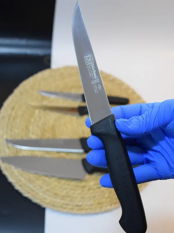 Sürbisa Siyah Sürmene Şef Bıçak Seti 5 Parça