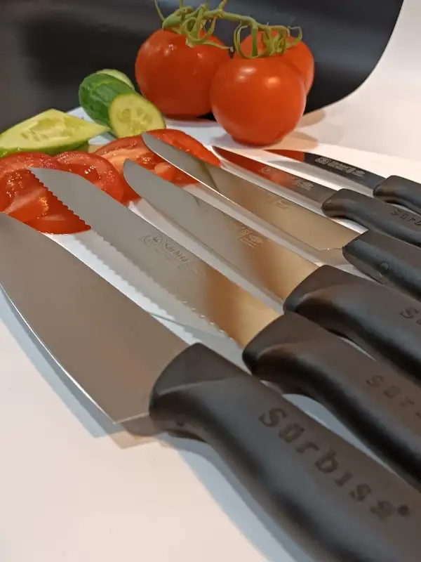 Sürbisa Sürmene Sürbısa 61170 / 202 Şef Bıçak Seti Siyah
