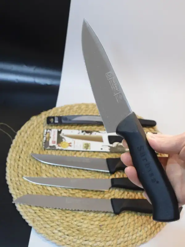 Sürbisa Sürmene Sürbısa 61170 / 202 Şef Bıçak Seti Siyah