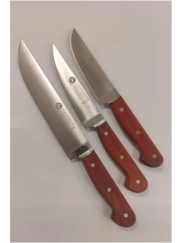 Sürdövbısa 3lü Ahşap Sap Kasap Kurban Seti