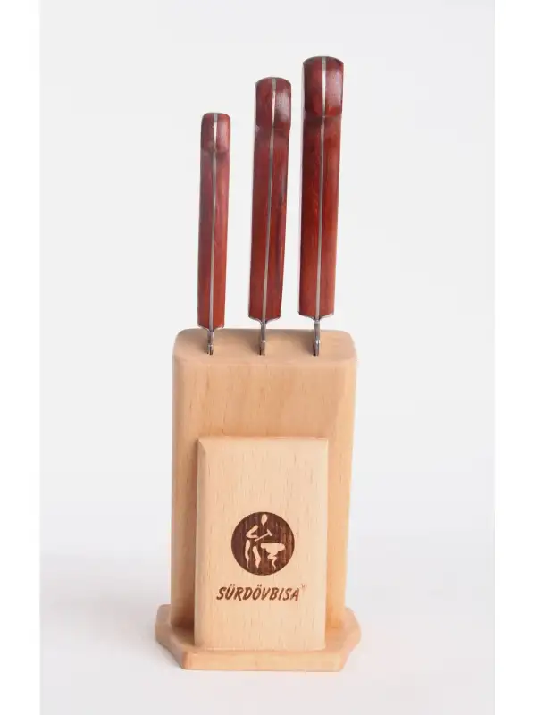Sürdövbısa 61310 3Lü El Yapımı Ahşap Sap Mutfak Seti