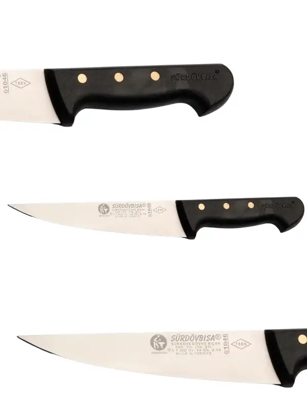 Sürdövbisa F61046 Plastik Pimli Sap Kasap Bıçağı (Sıyırma-Et Parçalama Bıçağı)