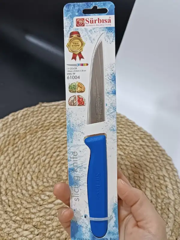Sürmene 61004 Mutfak Bıçağı (9,50 Cm) Koyu Mavi