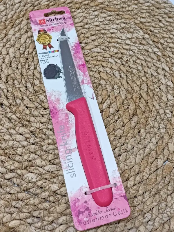 Sürmene 61004 Mutfak Bıçağı (9,50 Cm) Nar Çiceği