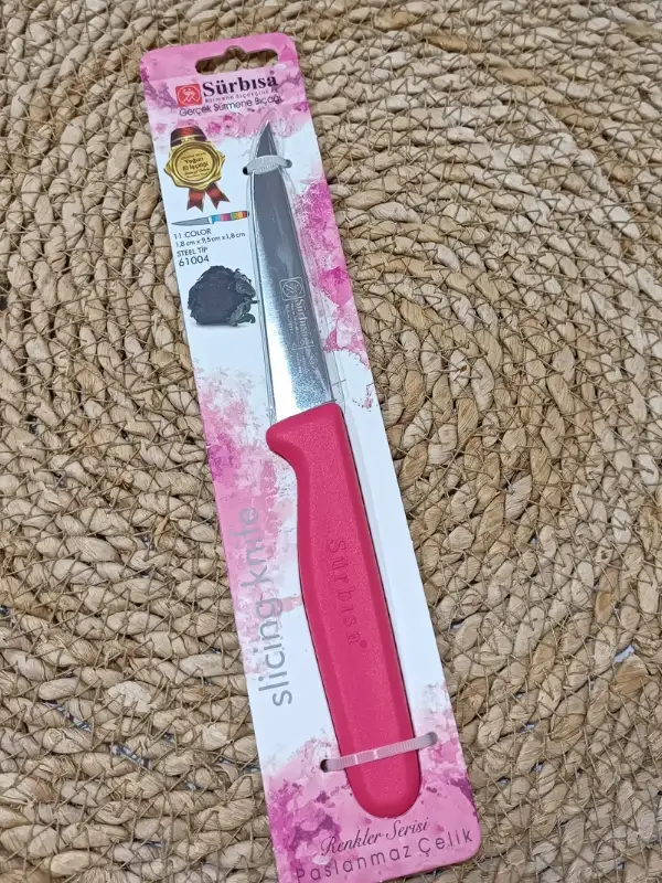 Sürmene 61004 Mutfak Bıçağı (9,50 Cm) Nar Çiceği