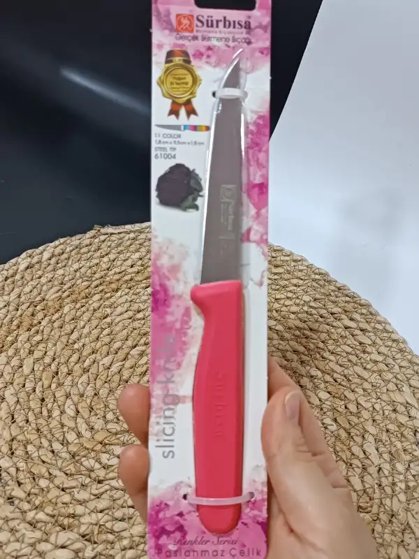 Sürmene 61004 Mutfak Bıçağı (9,50 Cm) Nar Çiceği
