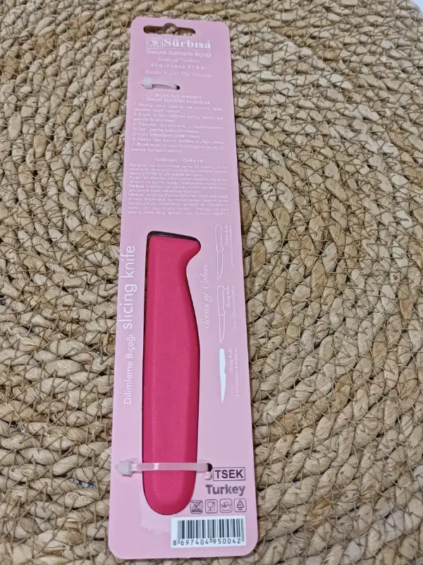 Sürmene 61004 Mutfak Bıçağı (9,50 Cm) Nar Çiceği