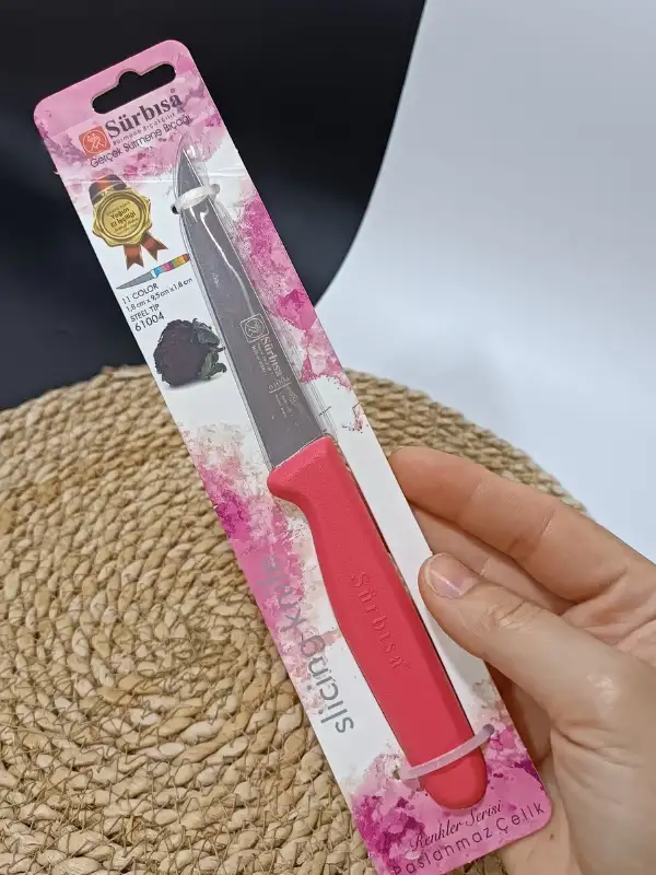 Sürmene 61004 Mutfak Bıçağı (9,50 Cm) Nar Çiceği