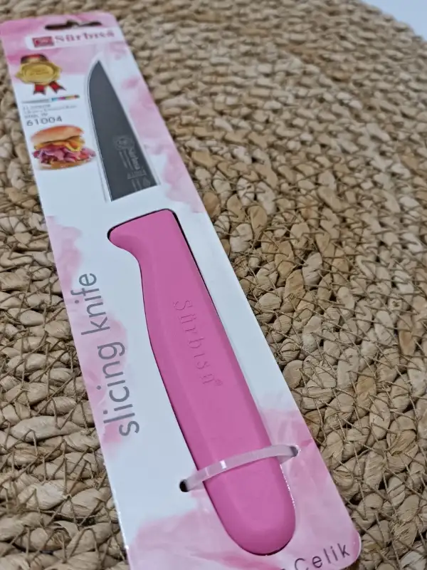 Sürmene 61004 Mutfak Bıçağı (9,50 Cm) Pembe