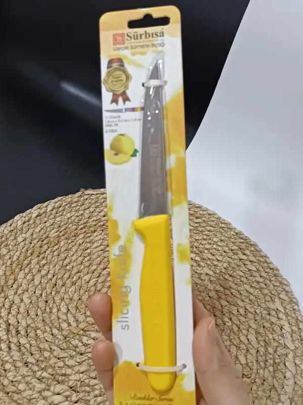 Sürmene 61004 Mutfak Bıçağı (9,50 Cm) Sarı