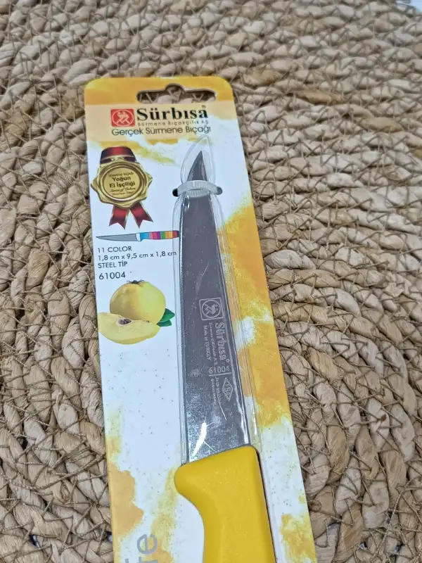 Sürmene 61004 Mutfak Bıçağı (9,50 Cm) Sarı
