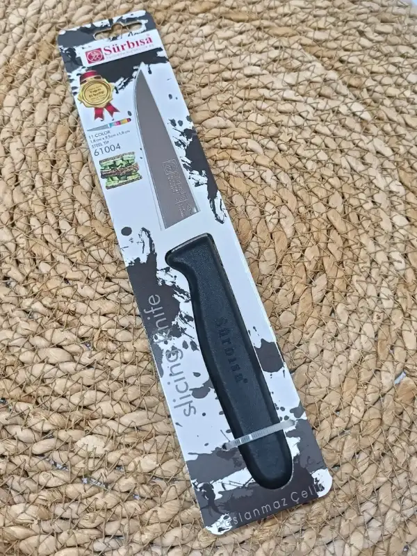 Sürmene 61004 Mutfak Bıçağı (9,50 Cm) Siyah