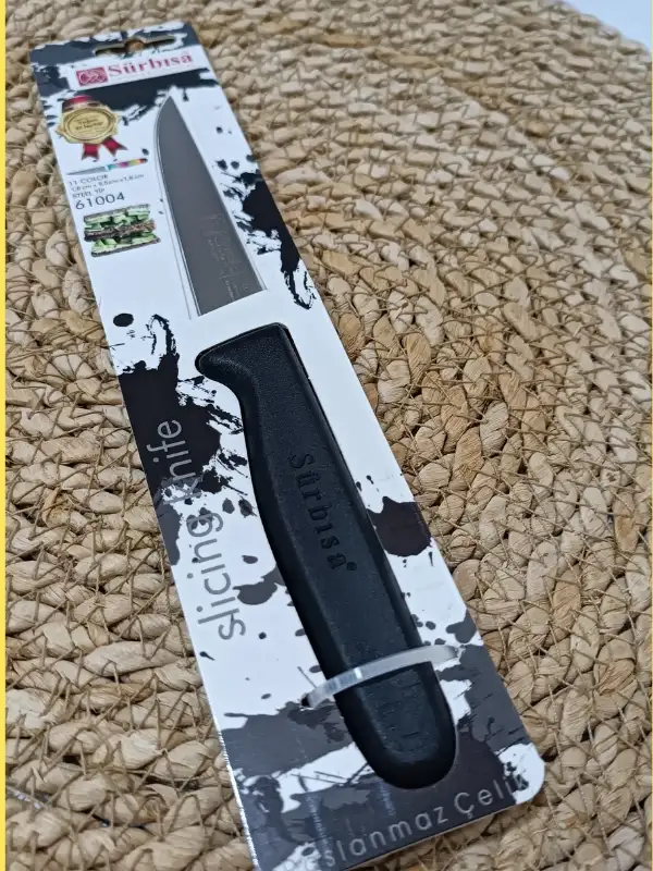 Sürmene 61004 Mutfak Bıçağı (9,50 Cm) Siyah