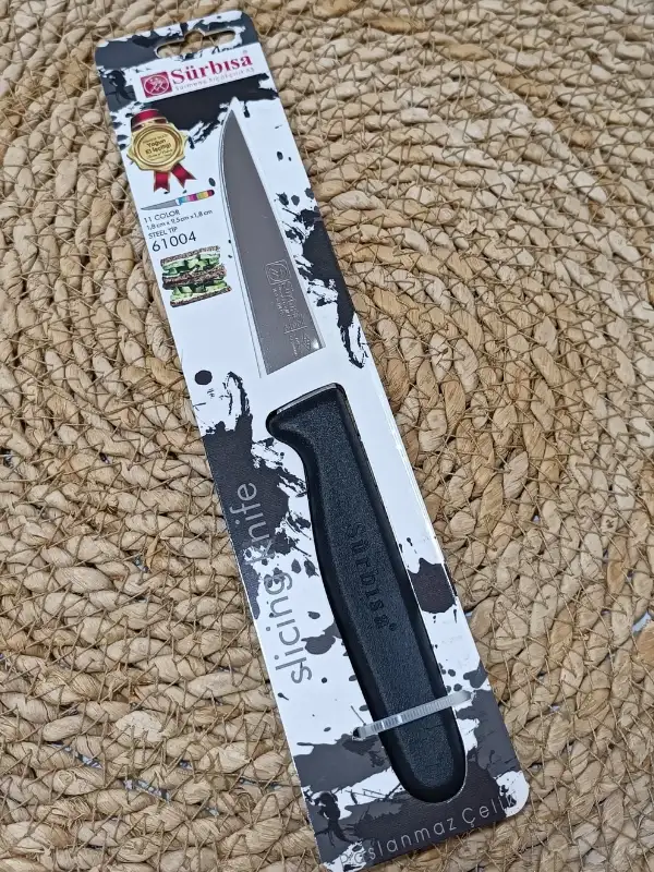 Sürmene 61004 Mutfak Bıçağı (9,50 Cm) Siyah
