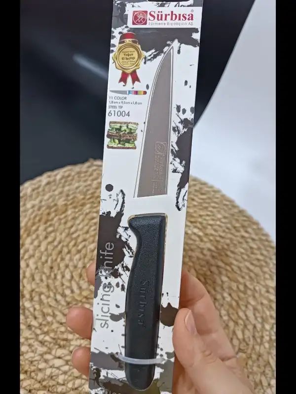 Sürmene 61004 Mutfak Bıçağı (9,50 Cm) Siyah