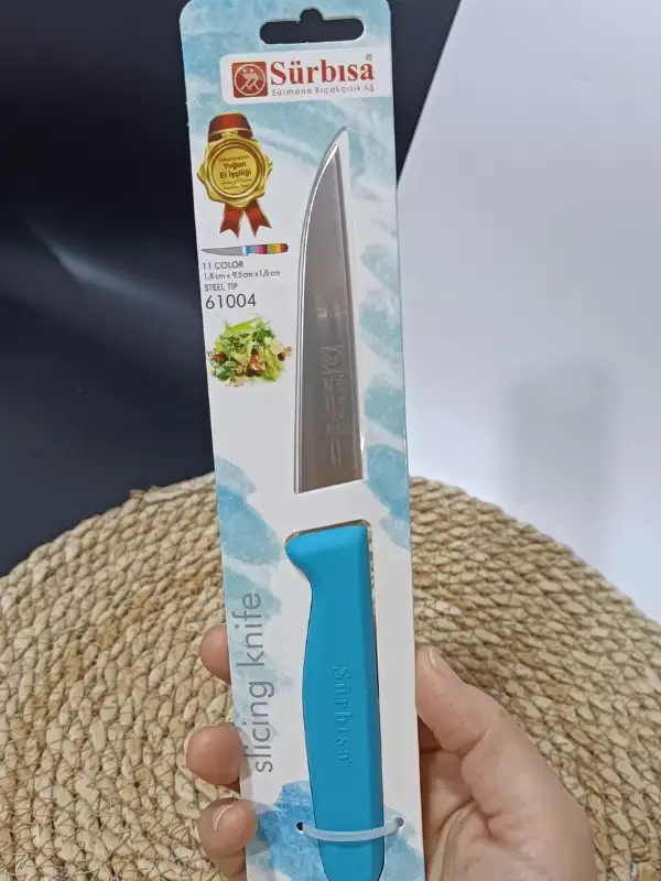 Sürmene 61004 Mutfak Bıçağı (9,50 Cm) Turkuaz