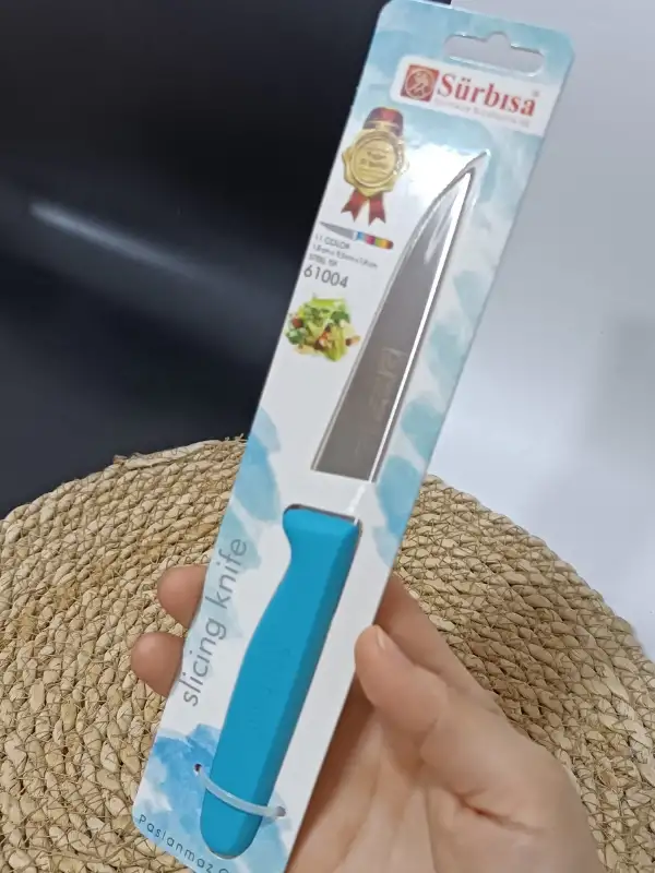 Sürmene 61004 Mutfak Bıçağı (9,50 Cm) Turkuaz