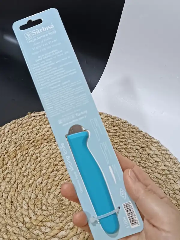 Sürmene 61004 Mutfak Bıçağı (9,50 Cm) Turkuaz