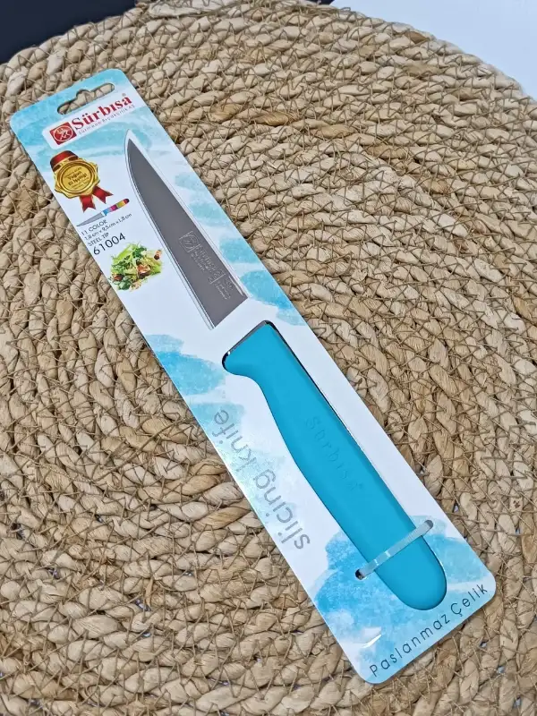 Sürmene 61004 Mutfak Bıçağı (9,50 Cm) Turkuaz