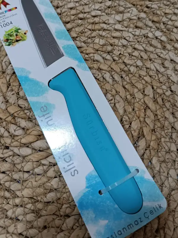 Sürmene 61004 Mutfak Bıçağı (9,50 Cm) Turkuaz