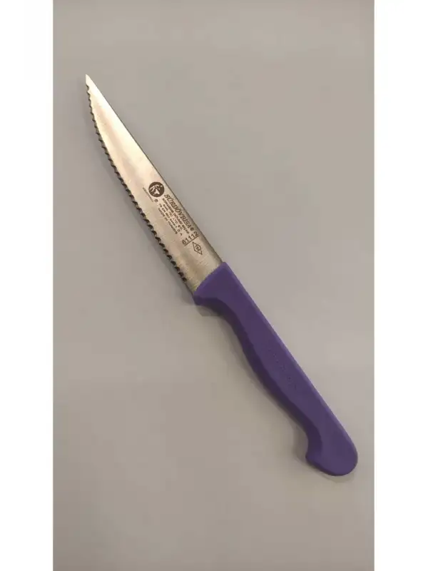 Sürmene 61112 Lazer Kesim Tırtıklı Sebze Bıçağı Mor