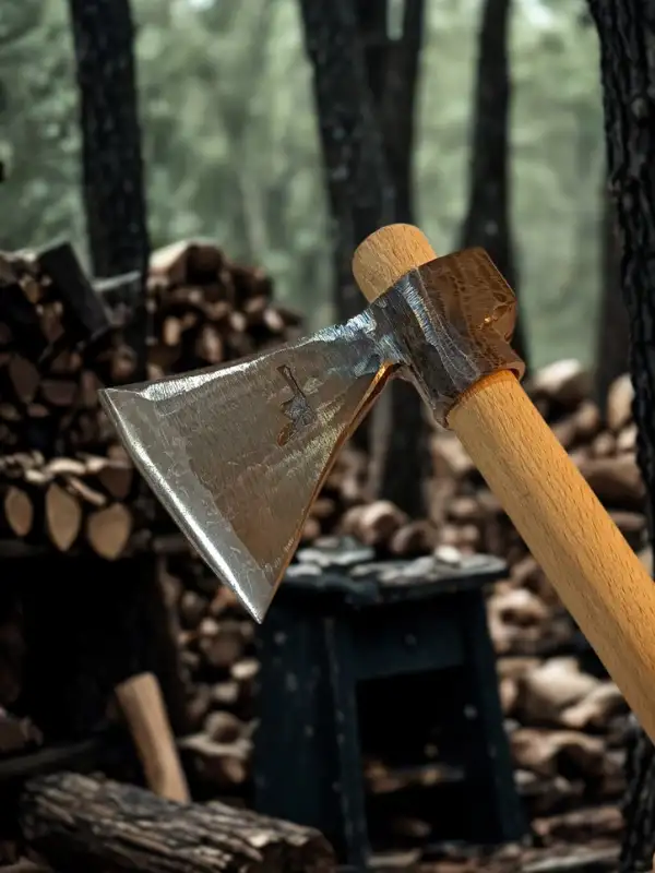 Sürmene Baltası Yuvarlak Sap Nacak Kamp Odun Kesme Kırma Budama Kemik Kesme Bölme Makas Çeliği