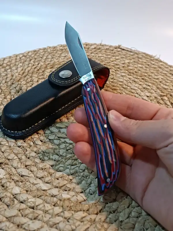 Sürmene Çakısı Epoksi Bordo Mavi