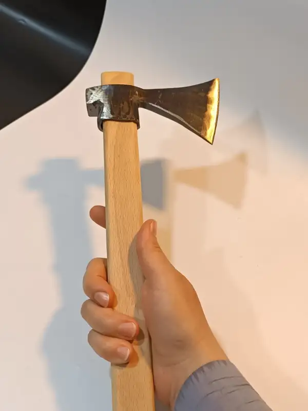 Sürmene El Dövmesi Düz Balta Nacak Makas Çeliği Üretimi Kamp Kemik Odun 600gr