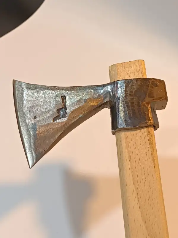 Sürmene El Dövmesi Oval Balta Nacak Makas Çeliği Üretimi Kamp Kemik Odun 600gr