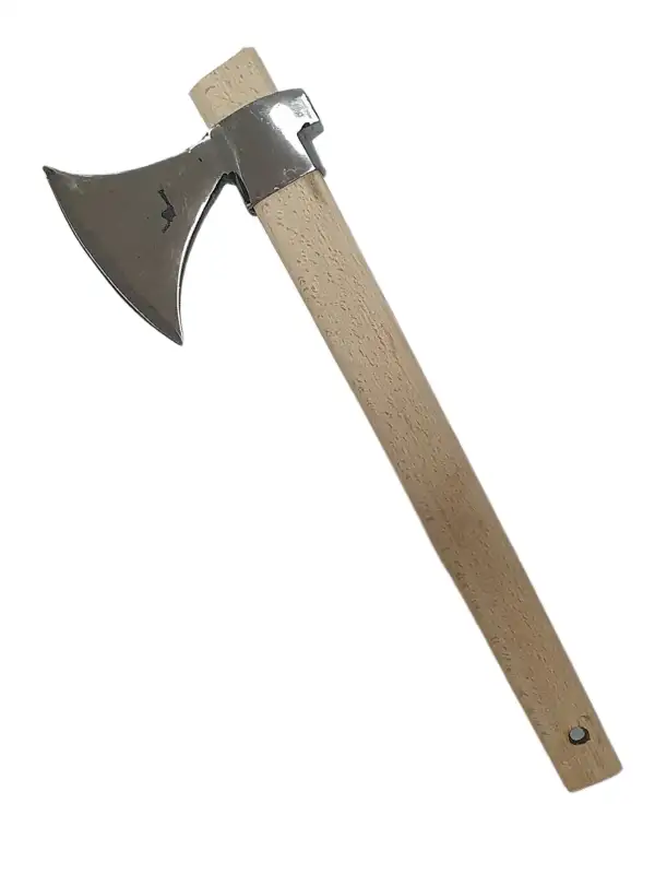 Sürmene El Dövmesi Oval Balta Nacak Makas Çeliği Üretimi Kamp Kemik Odun 600gr