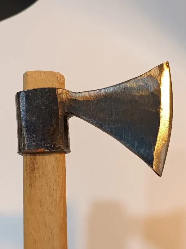 Sürmene El Dövmesi Oval Balta Nacak Makas Çeliği Üretimi Kamp Kemik Odun 600gr