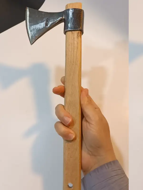 Sürmene El Dövmesi Oval Balta Nacak Makas Çeliği Üretimi Kamp Kemik Odun 600gr